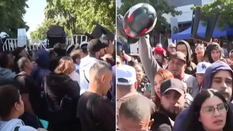 Caos en Estadio Víctor Jara: Más de mil migrantes buscan cupo en proceso de empadronamiento