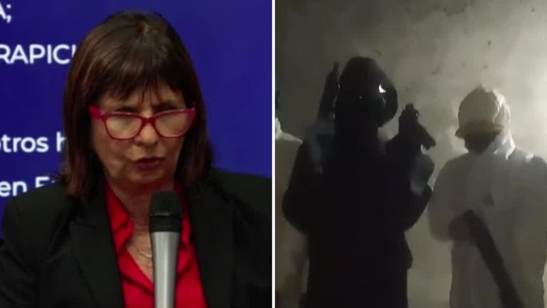 Enmascarados y con fusiles: Alerta en Argentina por amenaza narco a ministra de Seguridad