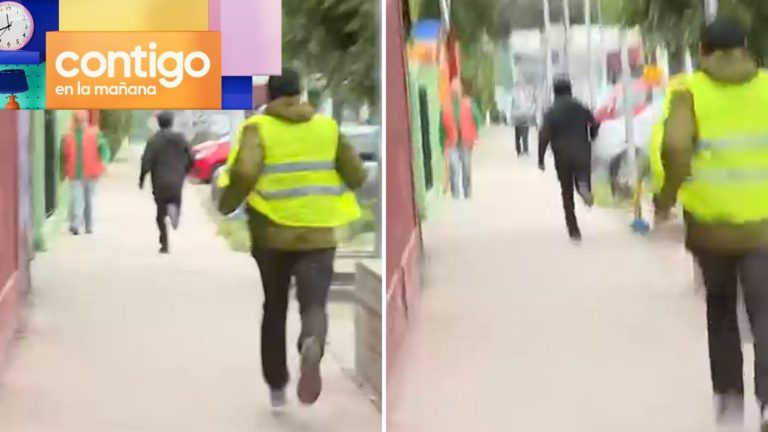 ¡Y se marchó! Conductor abandonó su auto y escapó corriendo de fiscalización policial