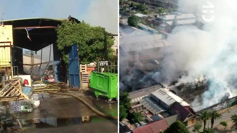 Nube de humo tóxica afecta a diversas comunas de la RM tras incendio en Estación Central