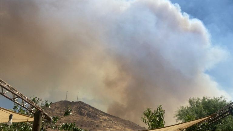 Declaran Alerta Amarilla para provincia de Chacabuco por incendio forestal
