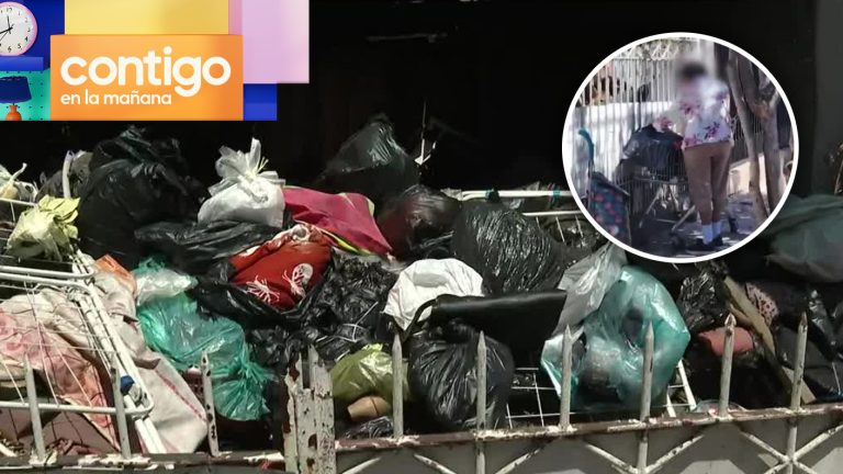 Preocupación por mujer con mal de Diógenes en La Granja: Basura impide entrar a su casa