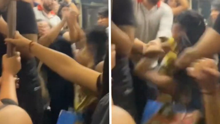 VIDEO | Le dijo “guatona” y se desató feroz pelea en estación del Metro de Santiago