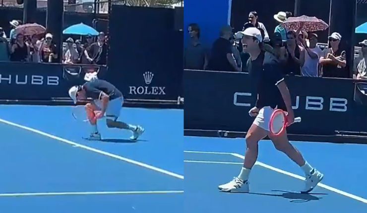 Desahogo total: El eufórico festejo de Cristian Garín tras triunfo clave en el Australian Open