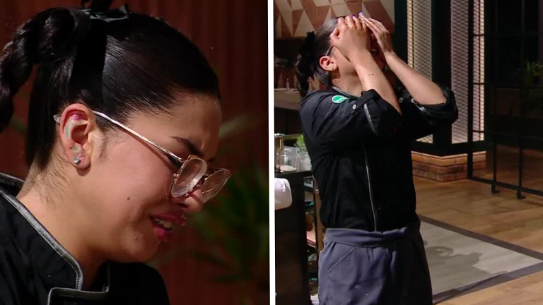 Casi no lo logra: Eskarcita rompió llanto por fallido plato en la final de Top Chef VIP