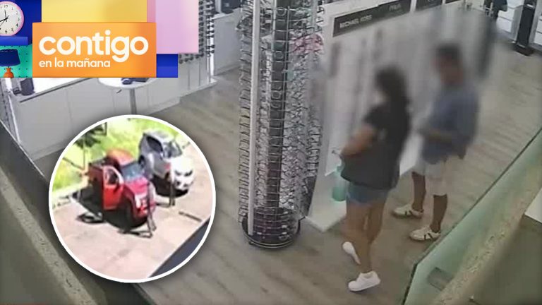 Violento escape: Pareja de delincuentes robó óptica y atropelló a locatario en Peñalolén