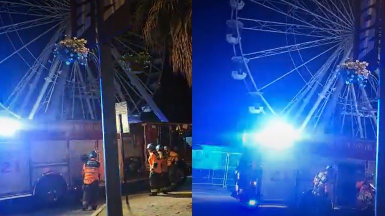 Rueda de la Fortuna de Viña del Mar sufre corte de luz y usuarios quedaron atrapados