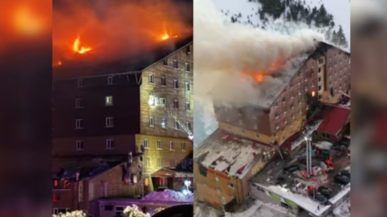 Incendio en lujoso hotel en estación de esquí deja al menos 69 muertos y 68 heridos en Turquía