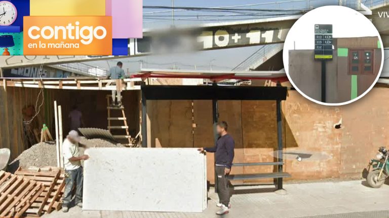 A 30 centímetros del paradero: Evidencian insólita construcción en toma de Maipú