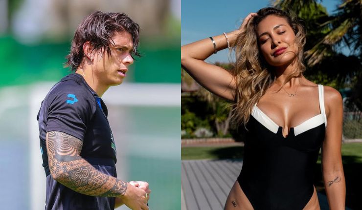 Apoyo total: La romántica foto de Joaquín Montecinos y Sabrina Sosa con camiseta de club chileno