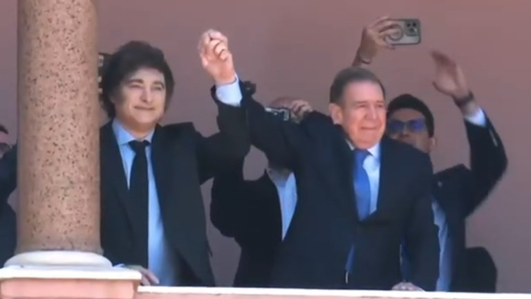 Javier Milei recibió a Edmundo González y lo reconoció como “presidente electo de Venezuela”