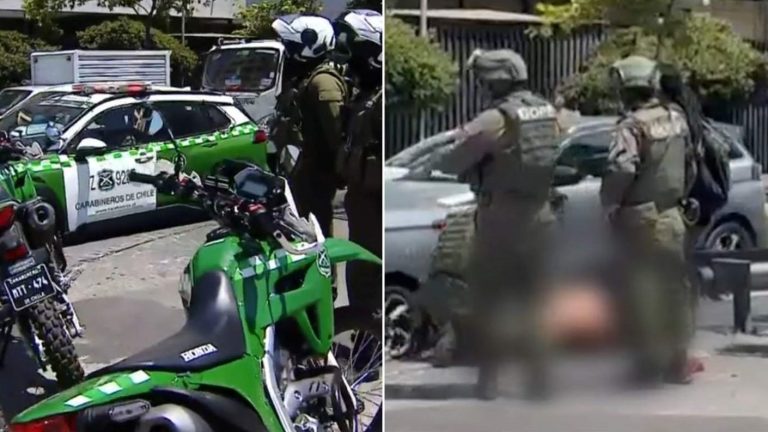 Balacera terminó con limpiavidrios herido a bala en transitada avenida de Santiago