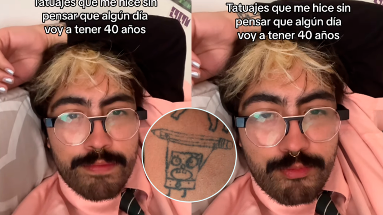 Joven se mostró arrepentido de sus tatuajes y se hizo viral: “¿Cómo te haces eso?”