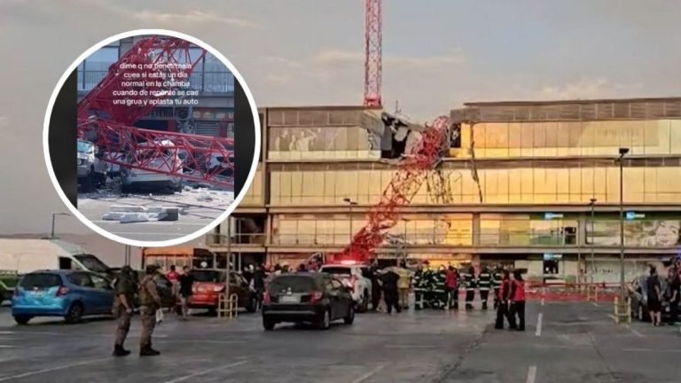 ¡Pérdida total! Usuaria en TikTok grabó cómo quedó su auto tras ser aplastado por grúa en Arica