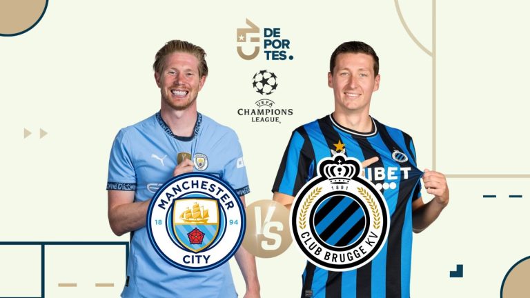 Manchester City - Brujas: Hora y dónde ver EN VIVO el partido por la Champions League