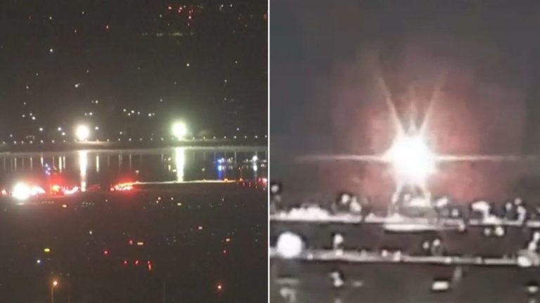 Avión con 64 pasajeros y helicóptero militar chocaron en el aire en EE.UU.: Buscan sobrevivientes