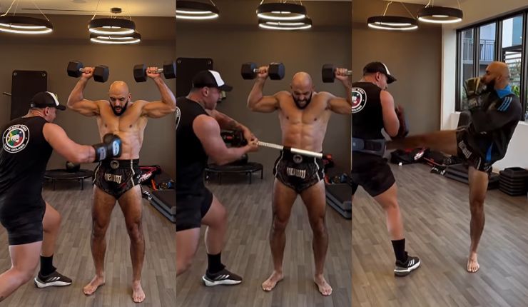 ¡A los golpes! El tremendo entrenamiento del guardaespaldas de Messi y su entrenador chileno