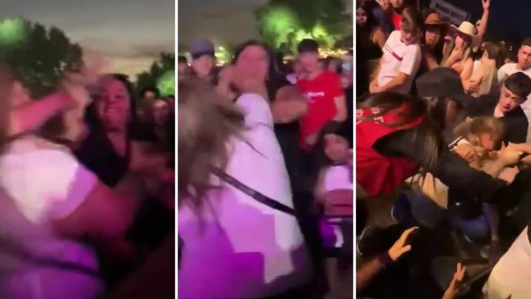 Todo por un lugar: Captan violenta pelea en Festival de la Sandía de Paine