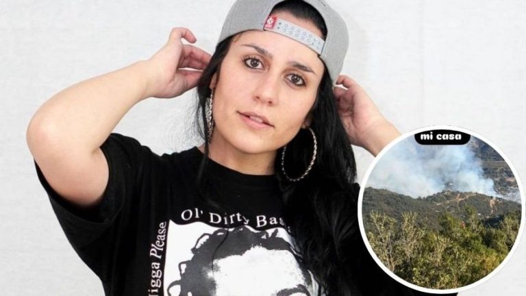 Rescatada por helicóptero: Dj Atenea casi fue atrapada por el fuego en incendio forestal