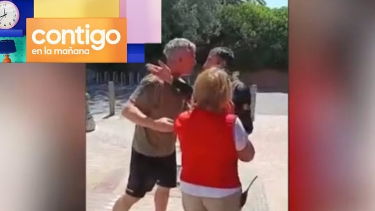 “¡Muertos de hambre!”: Graban a descontrolado turista argentino agrediendo a guardias en supermercado