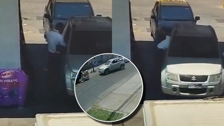 Bombero se colgó de auto para evitar escape: ¿Existen seguros por “perro muerto” en bencineras?