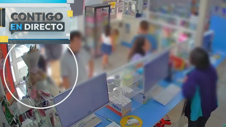 Indignante registro: Delincuentes utilizaron a una niña de 4 años para robar una farmacia