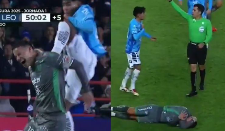 Directo a la nuca: La criminal patada que recibió James Rodríguez en México