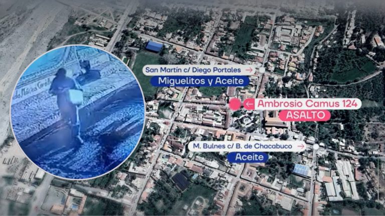 Así fue el planificado robo en Putaendo: Delincuentes arrojaron aceite y miguelitos