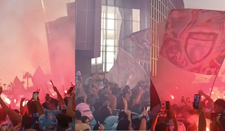 Ilusión total: El espectacular banderazo de hinchas de Iquique previo a su debut en la Libertadores