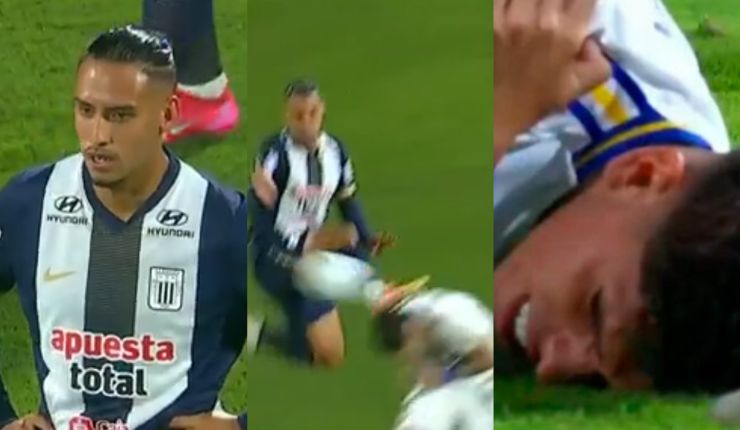 Digno de la UFC: La brutal patada que recibió Carlos Palacios en duelo de Boca ante Alianza Lima