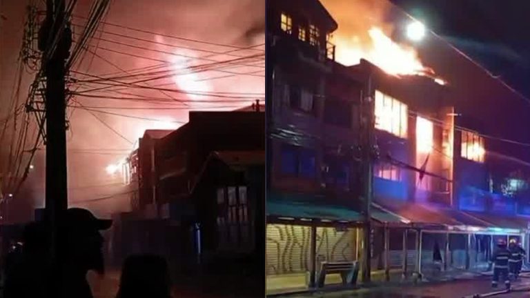60 locales y 4 casas destruidas: Decretan emergencia comunal tras gigantesco incendio en Ancud