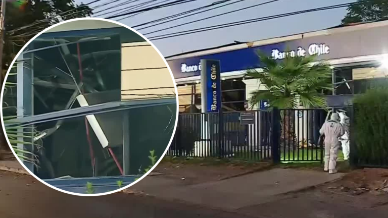 Intentaron robar cajero automático con saturación por gas y explosión destruyó el local en Renca