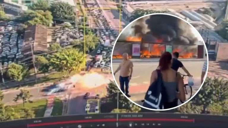 Fatal accidente aéreo en Brasil: Avioneta se estrelló en plena calle y dejó al menos dos muertos