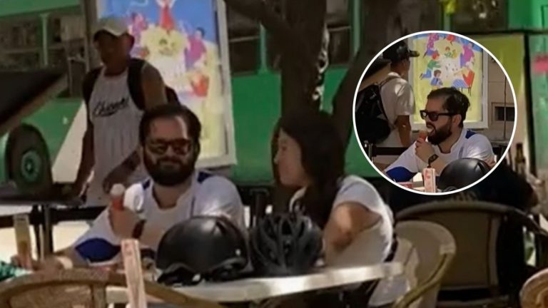 VIDEO | Viralizan registro de pdte. Gabriel Boric junto a Paula Carrasco en Barrio Lastarria
