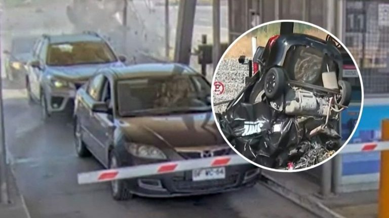 VIDEO | Cámara captó trágico choque a toda velocidad contra peaje en Buin: Murió joven de 20 años