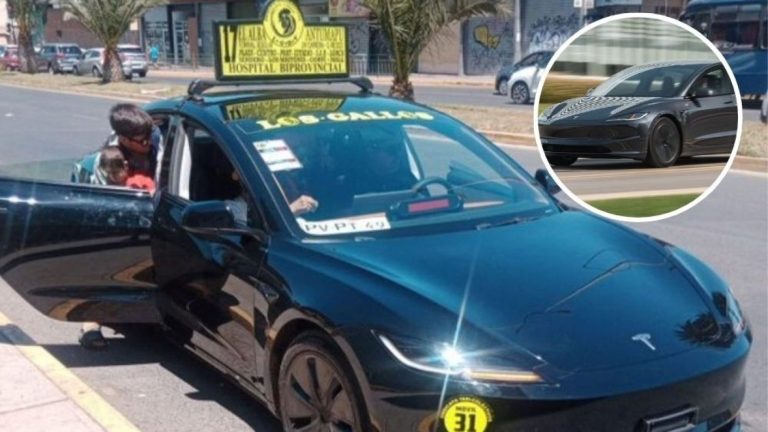 Primer taxi colectivo Tesla en Chile circula en Quillota: “Esperamos traer cuatro o cinco más”