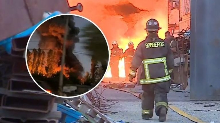 Incendio en La Pintana: Llamas consumen a fábrica de muebles y alertan peligro de propagación
