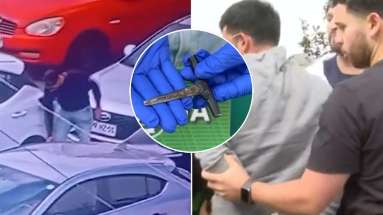 Pincharon sus neumáticos: Captan descarado intento de robo a turistas holandeses en VIña del Mar