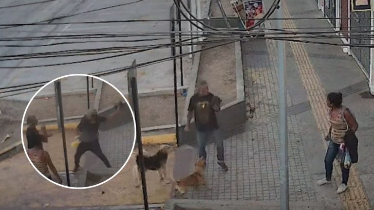 Le pegaron con parlante: Pareja agredió a hombre situación de calle tras discusión en El Bosque