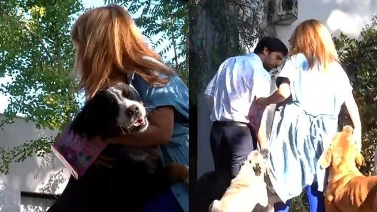 Recibida por sus mascotas: Así llegó Cathy Barriga a casa para cumplir arresto domiciliario