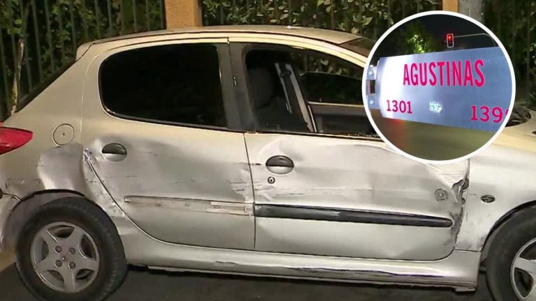 Conductor chocó cerca de La Moneda tras evadir control policial: Intentó atropellar a Carabineros