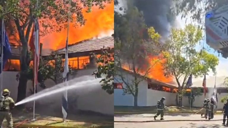 Voraz incendio afectó al Club de Golf La Dehesa: Siniestro consumió las bodegas del recinto