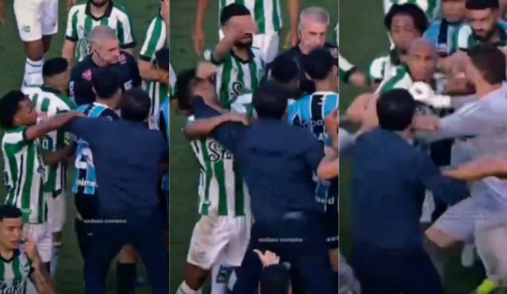 Escándalo: Gustavo Quinteros se descontrola y agrede a jugador rival en pleno partido