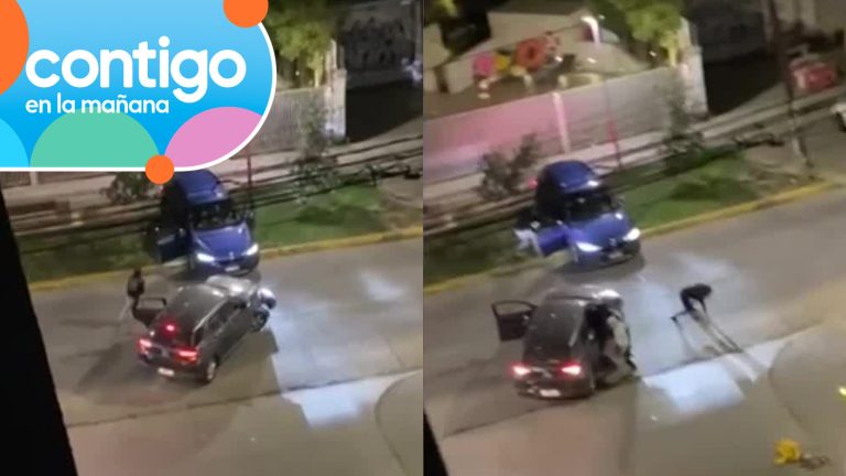 Pareja sufrió violento portonazo en Macul: Delincuentes se fugaron contra el tránsito