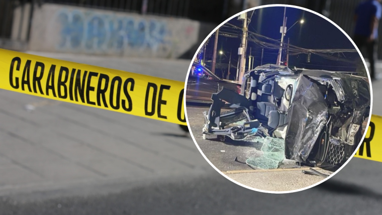 Conductor ebrio chocó a tres autos estacionados en Las Condes: Hay un herido grave
