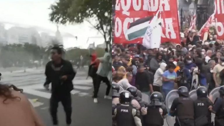Protesta de jubilados en Argentina dejó decenas de heridos por violentos enfrentamientos con la policía