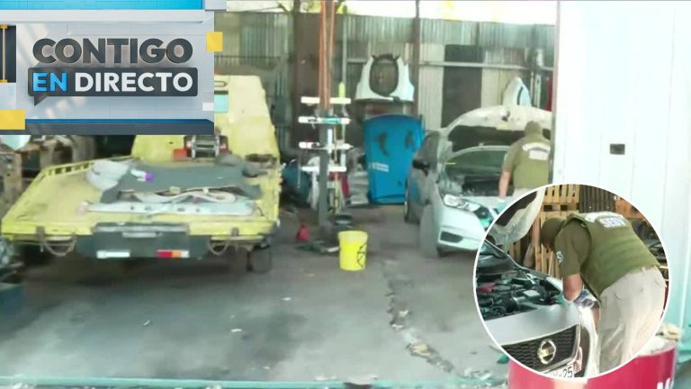 Un detenido dejó operativo en taller clandestino de La Pintana: Hallaron autos con encargo por robo