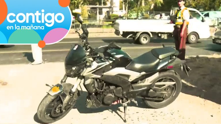 Fiscalizan motocicleta en La Reina y conductor huyó a pie: Vehículo tenía encargo por robo