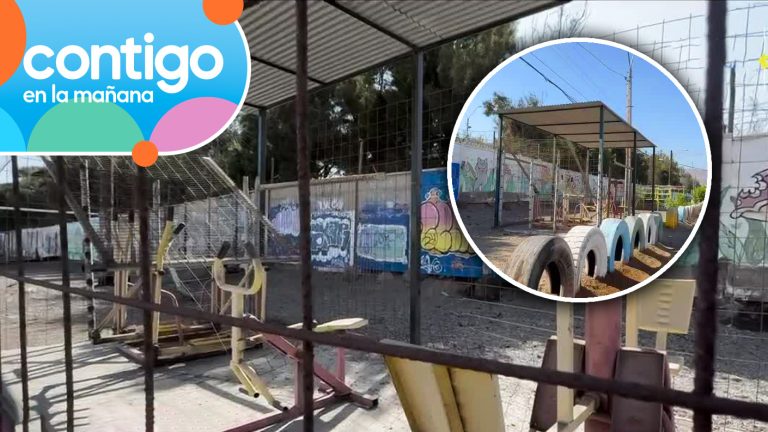 Vecino enrejó máquinas de ejercicios en plaza de Antofagasta: Acusa abandono e incivilidades