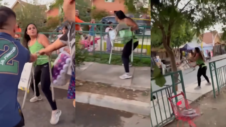 Vecina reacciona violentamente ante cartel de “cuidado, niños jugando” en Peñaflor